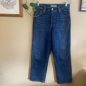 Levi's Ribcage Straight Ankle High Rise Jeans 29x27